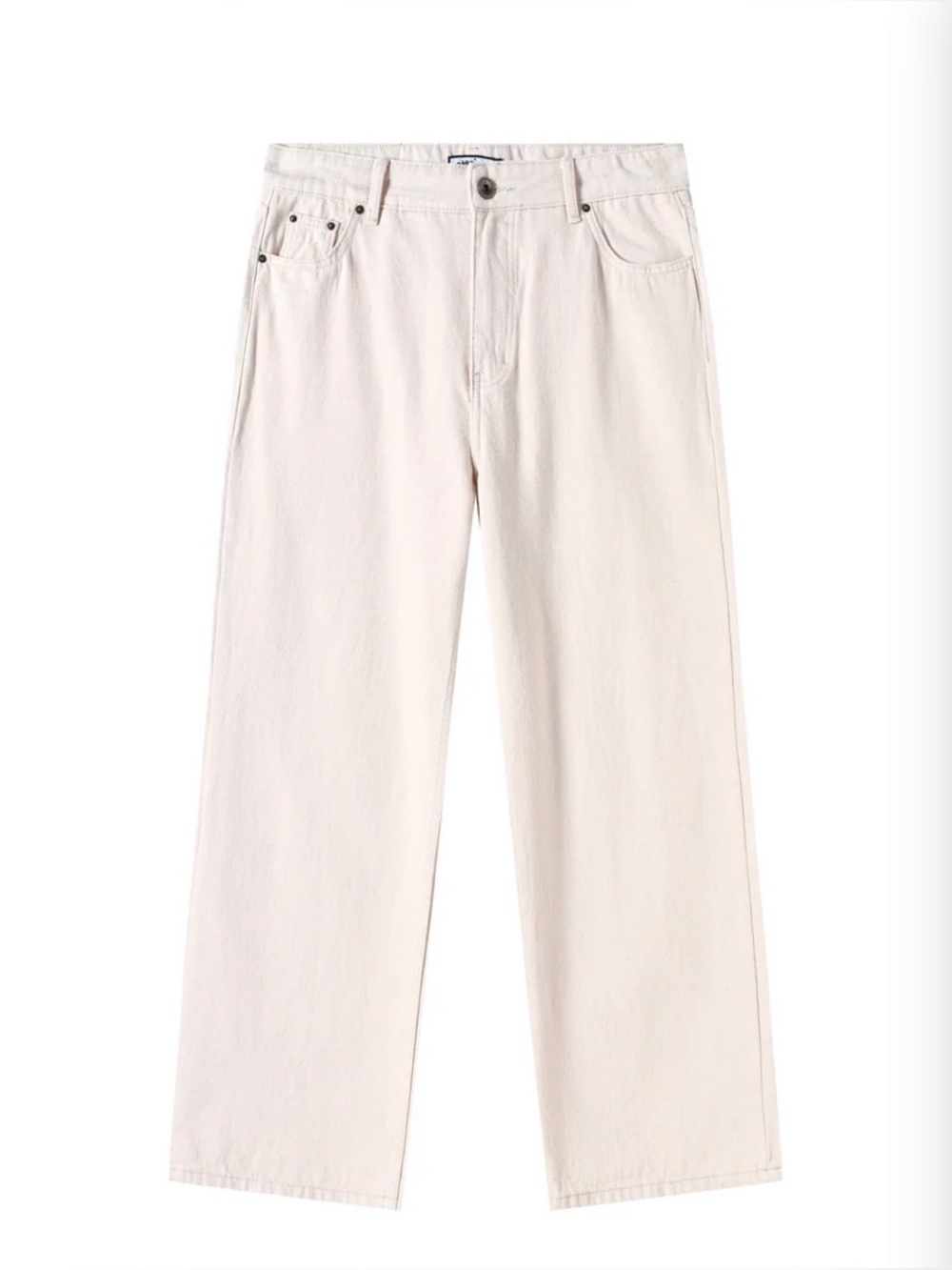 Baggy London white oversized denim jeans size S NWT